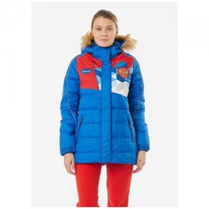 Куртка пуховая женская (голубой/красный) Forward w08131g-ff172 XL