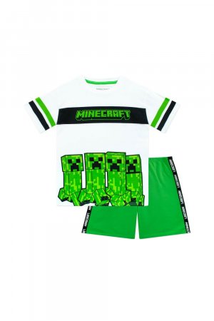 Комплект футболки и шорт Creepers , зеленый Minecraft