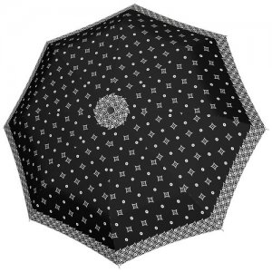 Женский зонт , полный автомат, артикул 7441465BW04, модель Black & White Doppler. Цвет: белый/черный