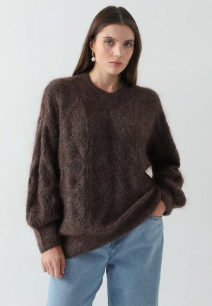 Пуловер La Lindeza. Цвет: коричневый