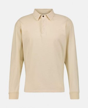 Рубашка-поло с длинными рукавами , песочный Les Tien