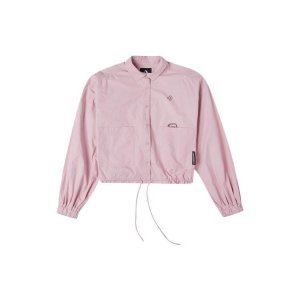 Logo Casual Turn-down Collar Shirt Jacket Women Outerwear Pink Purple 10023159-A02 Converse