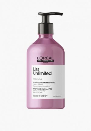 Шампунь LOreal Professionnel L'Oreal для Непослушных волос, Serie Expert Liss Unlimited, 500 мл. Цвет: прозрачный