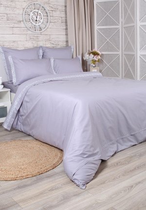 Постельное белье 2-спальное Mona Liza Premium  Glamour Lavender сатин. Цвет: фиолетовый