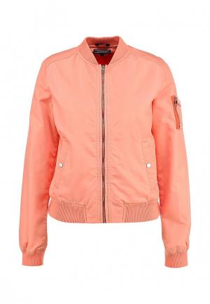 Куртка Tommy Hilfiger. Цвет: оранжевый