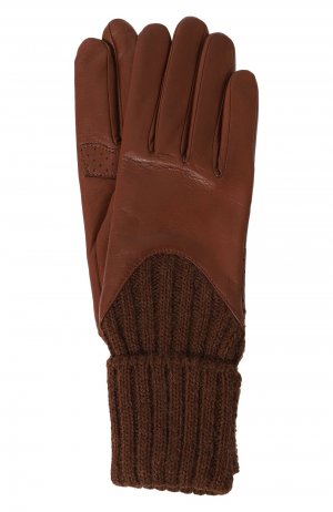 Перчатки Agnelle. Цвет: коричневый