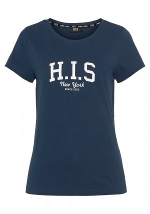 Рубашка H.I.S, синий H.i.s
