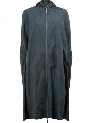 Удлиненное фактурное пальто Masnada. Цвет: синий