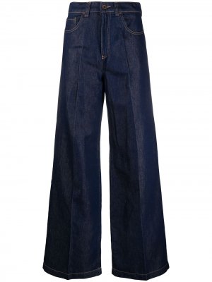 Широкие джинсы Emporio Armani. Цвет: синий