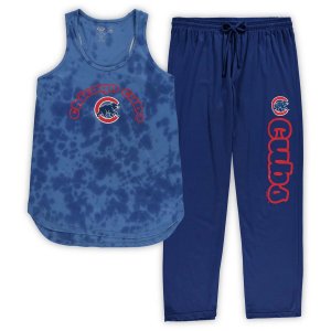 Женский комплект для сна из джерси большого размера Concepts Sport Royal Chicago Cubs, майка и брюки Unbranded