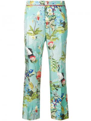 Укороченные брюки с тропическим принтом F.R.S For Restless Sleepers. Цвет: многоцветный