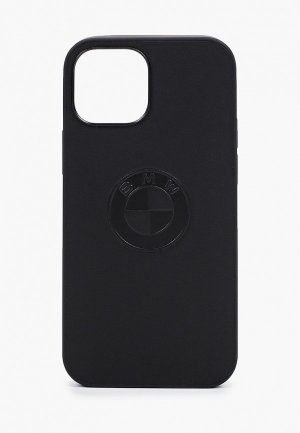 Чехол для iPhone BMW 13 mini, Signature Genuine leather Embossed logo Hard Black. Цвет: черный