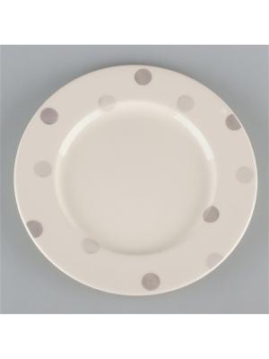Набор  6 тарелок 17см Модди Quality Ceramic. Цвет: кремовый