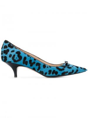 Леопардовые туфли-лодочки на низком каблуке Nº21