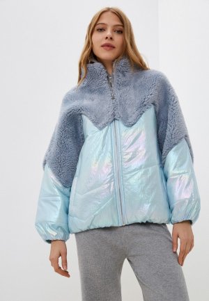 Куртка утепленная Pink Frost. Цвет: голубой
