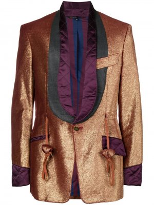 Пиджак с люрексом Vivienne Westwood Vintage. Цвет: коричневый