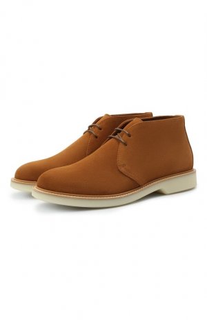 Замшевые ботинки Brunello Cucinelli. Цвет: коричневый