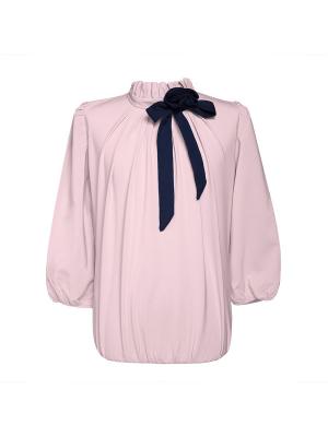 Блузка для девочки с рукавом 3/4 7 одежек. Цвет: розовый