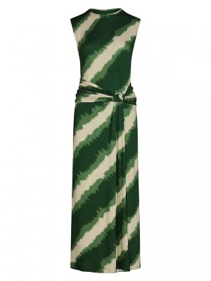 Цветное платье-миди с запахом , цвет green ecru Johanna Ortiz