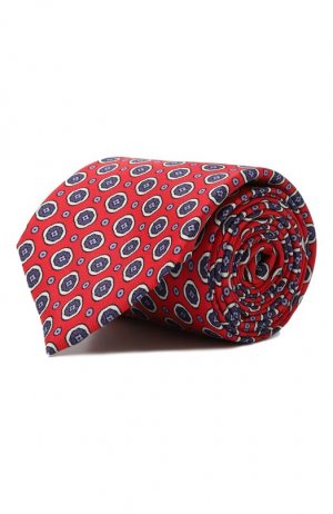 Шелковый галстук Van Laack. Цвет: красный