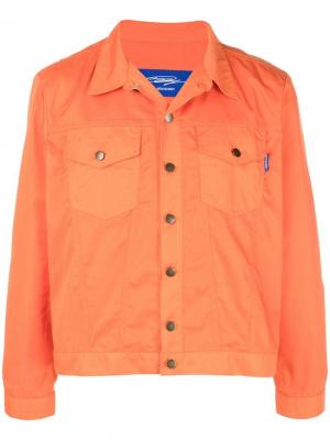 Классическая джинсовая куртка Anton Belinskiy. Цвет: оранжевый