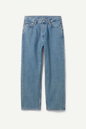 Прямые джинсы свободного кроя Galaxy Weekday. Цвет: синий