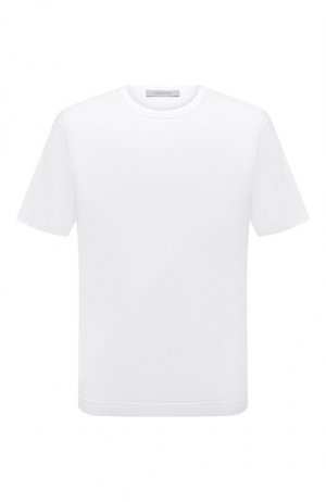 Хлопковая футболка Cortigiani. Цвет: белый