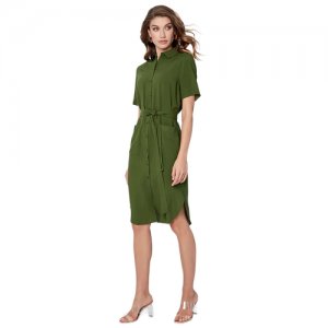 Платье женское зеленое, размер S Valkiria. Цвет: зеленый