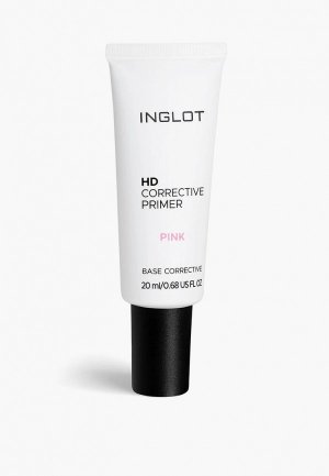 Праймер для лица Inglot HD corrective primer pink, 20 мл, оттенок 06 - розовый. Цвет: розовый