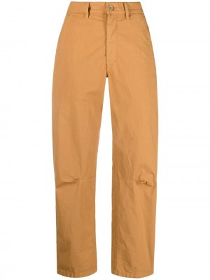 Укороченные зауженные брюки Barena. Цвет: бежевый
