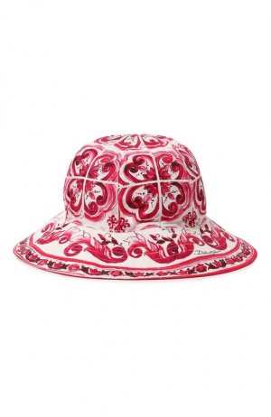 Хлопковая панама Dolce & Gabbana. Цвет: розовый