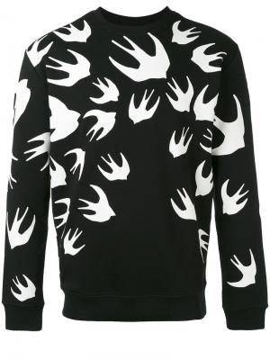 Swallow print sweatshirt McQ Alexander McQueen. Цвет: чёрный