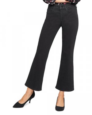 Свободные расклешенные джинсы Waist-Match цвета Black Rinse с высокой посадкой NYDJ, цвет Nydj