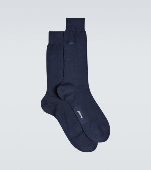 Хлопковые носки , синий Brioni