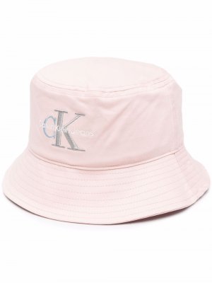 Панама с логотипом Calvin Klein. Цвет: розовый