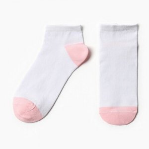 Носки , размер 39/42, белый, розовый MILV. Цвет: розовый/белый