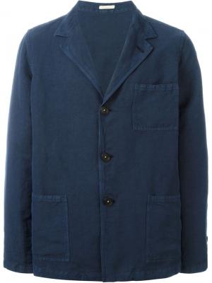 Свободный пиджак Massimo Alba. Цвет: синий