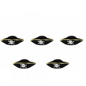 Шляпа пиратская детская Пират (Набор 5 шт.) Happy Pirate. Цвет: белый/черный/черный-белый