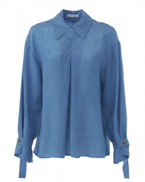 Блуза Rejina Pyo. Цвет: голубой