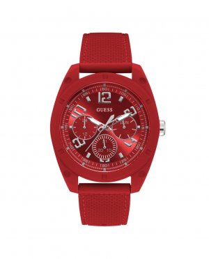 Мужские часы Dash W1256G4 из силикона и красным ремешком , красный Guess