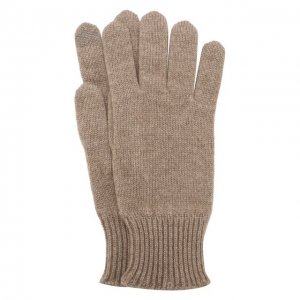 Кашемировые перчатки DLT Collection. Цвет: коричневый