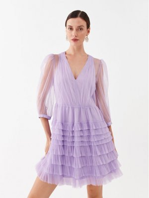 Коктейльное платье стандартного кроя Twinset, фиолетовый TWINSET