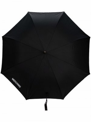 Зонт с логотипом Love Moschino. Цвет: коричневый