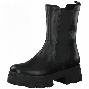 Ботинки , зимние, натуральная замша, размер 39, черный Marco Tozzi. Цвет: черный/черный..