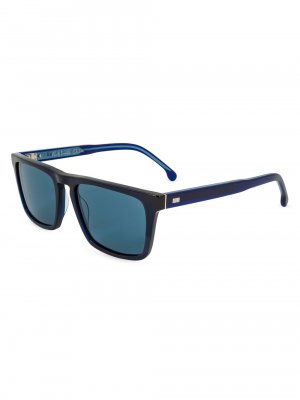 Квадратные солнцезащитные очки Edison 55 мм, синий Paul Smith