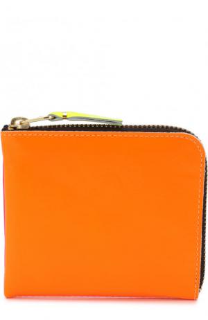 Кожаное портмоне на молнии с отделением для монет Comme des Garcons. Цвет: оранжевый