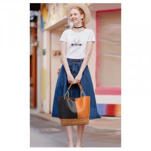 Модная универсальная портативная сумка на одно плечо для покупок с диагональным крестом и женской квадратной сумкой заклепками VIA ROMA