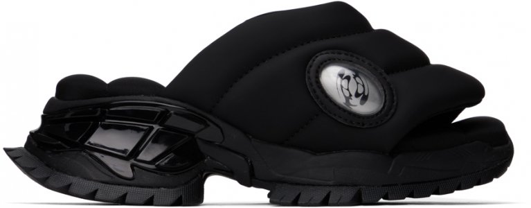 Эксклюзивные черные сандалии SSENSE Drone 2.0 Rombaut