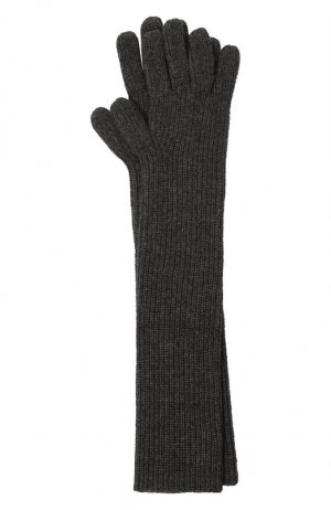 Кашемировые перчатки Loulou Studio. Цвет: серый