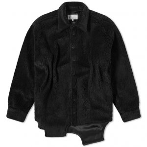 Куртка-рубашка Fleece Overshirt, черный Maison Margiela